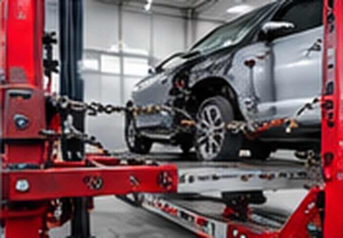 Professional automotive service photography: Frame & Structural