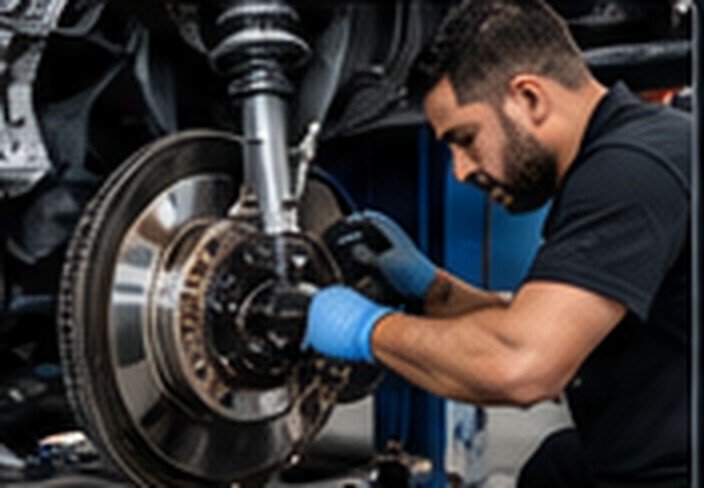 Professional automotive service photography: Suspension